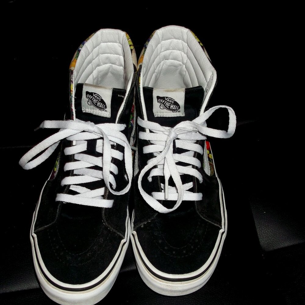 Vans sk8 hi fruit skull men's 8.5 women's 10